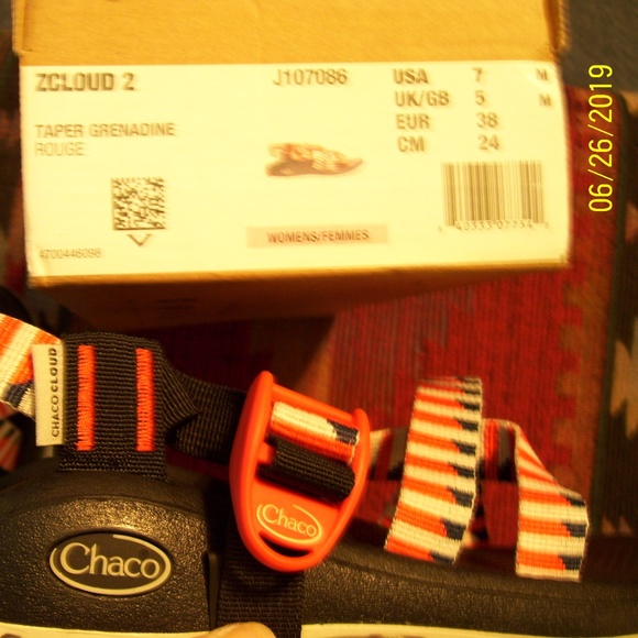 NIB Chaco Womens Z Cloud 2 Taper Grenadine 7 $110 - Picture 8 of 8